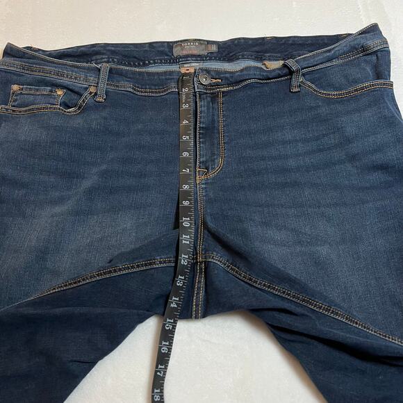 Torrid High Rise Luxe Slim Boot Cut Stretch Jeans Size 24S Western Casual Boho - Picture 9 of 10